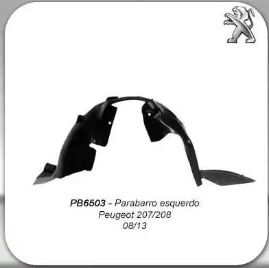 PROTETOR PARALAMA TRAS PEUGEOT 207 2008 A 2013 ESQ