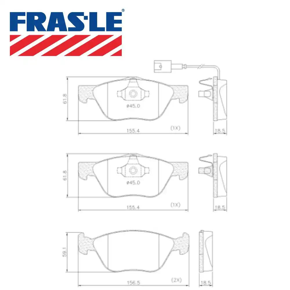 PASTILHA FREIO DIANTEIRA FIAT BRAVO 1.8 16V 2011/ SISTEMA TE