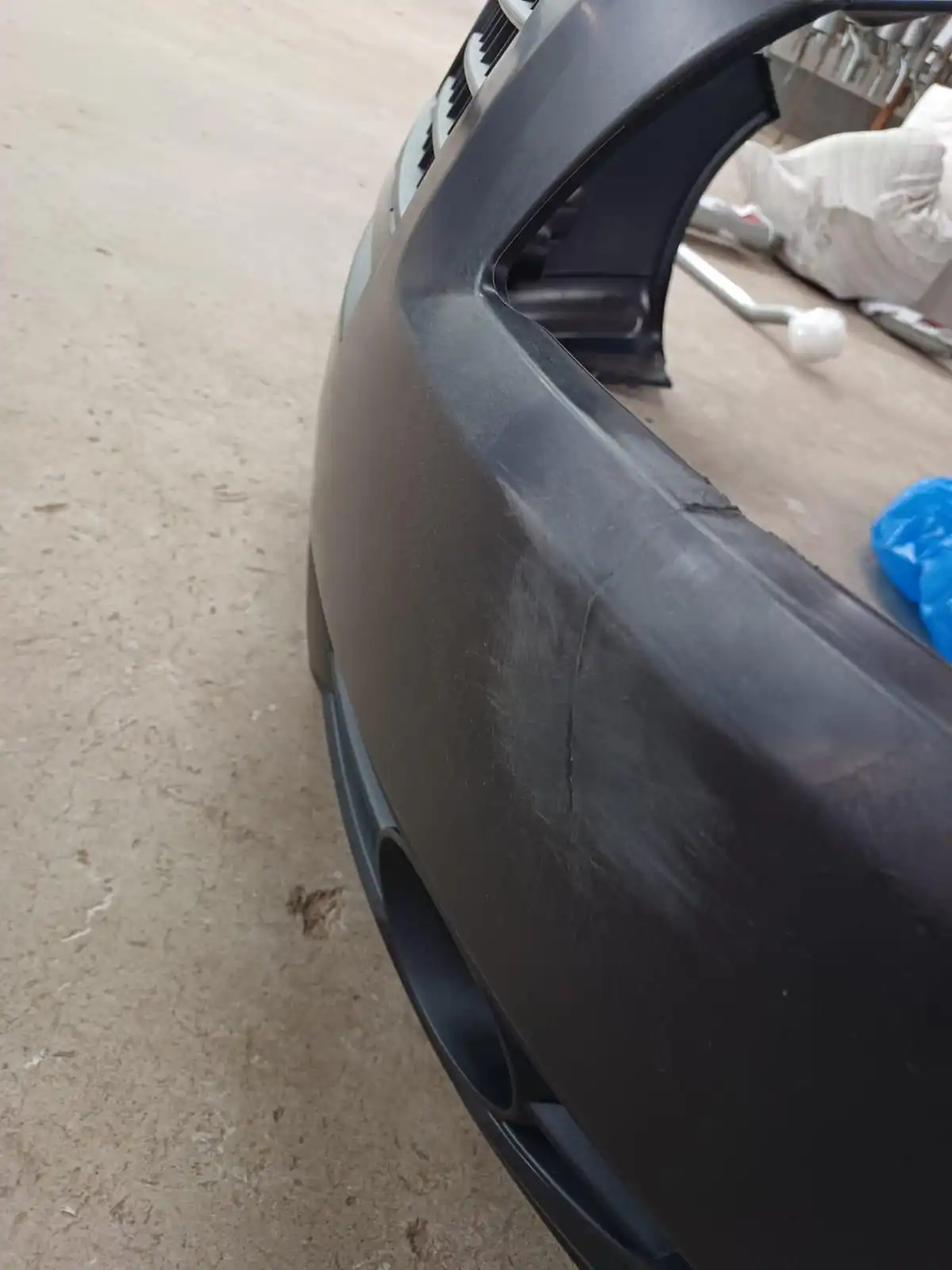 PARACHOQUE DIANTEIRO FIAT PALIO 2007 A 2009 PRETO (REPARADO