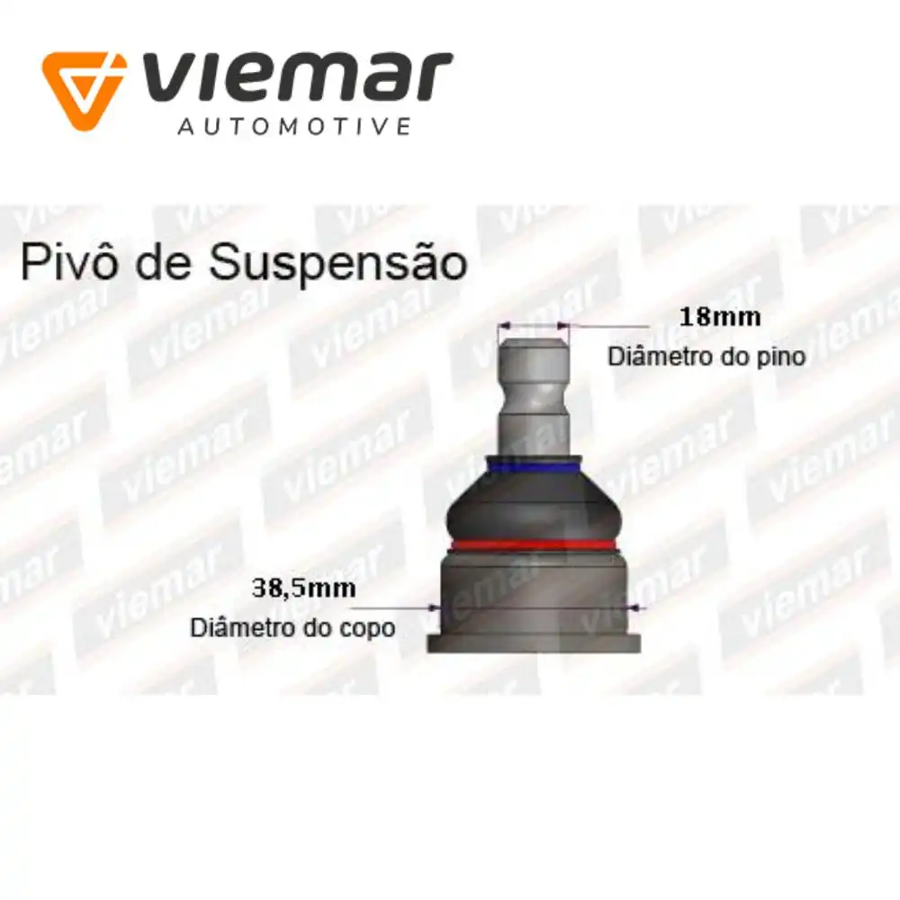 PIVO RENAULT LOGAN 2007 A 2013 SOB MEDIDA 38,5MM