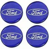 EMBLEMA CALOTA RESINADO (FORD) AZUL 48MM