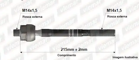 BARRA AXIAL RENAULT MEGANE 06/ DIR HIDRAULICA