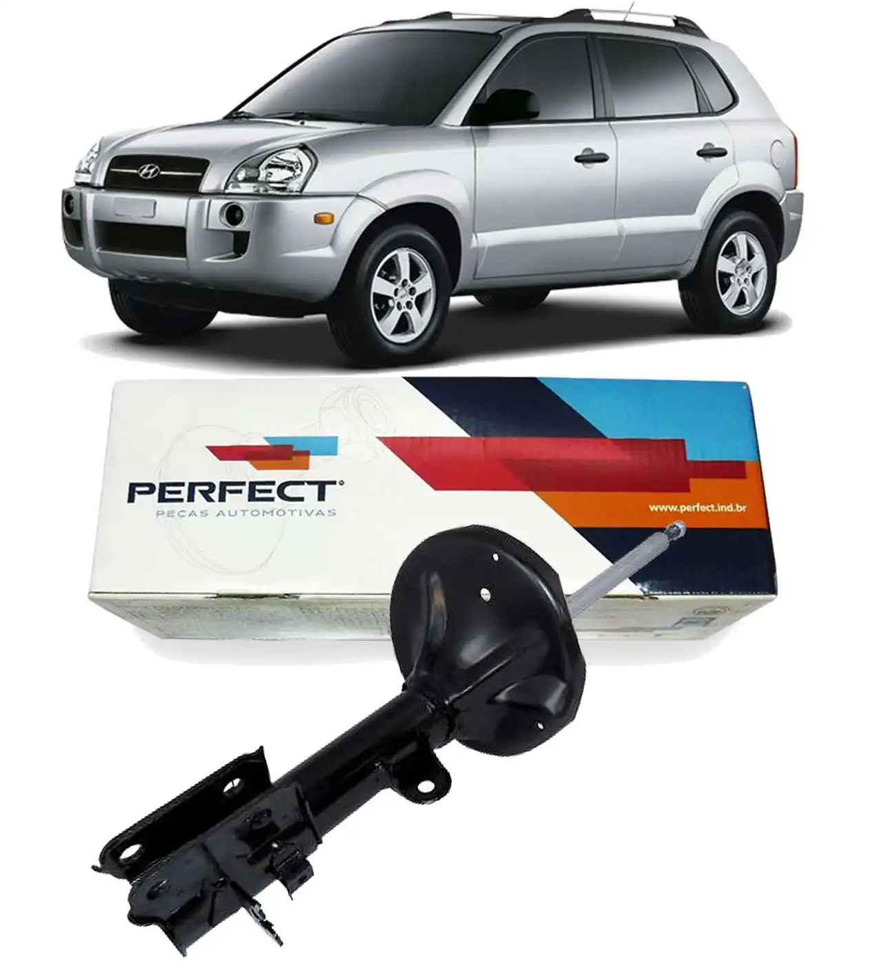 AMORTECEDOR TRASEIRO HYUNDAI TUCSON 2005/ DIREITO