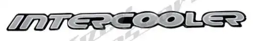 EMBLEMA ADESIVO "INTERCOOLER" S-10 00/ TAMPA TRAS