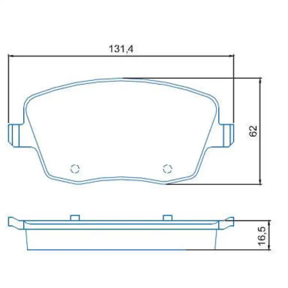 PASTILHA FREIO DIANTEIRA POLO 1.0 1.6 2.0 2003/ ARO 15