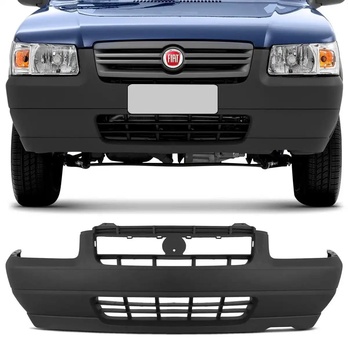 PARACHOQUE DIANTEIRO FIAT UNO FIRE WAY 2008 A 2011 CINZA TEX