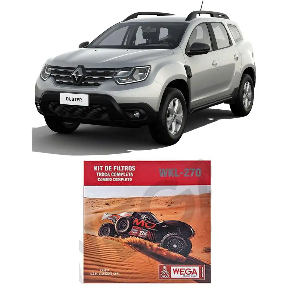 KIT FILTROS RENAULT DUSTER TURBO 1.3 16V 2022 ACIMA