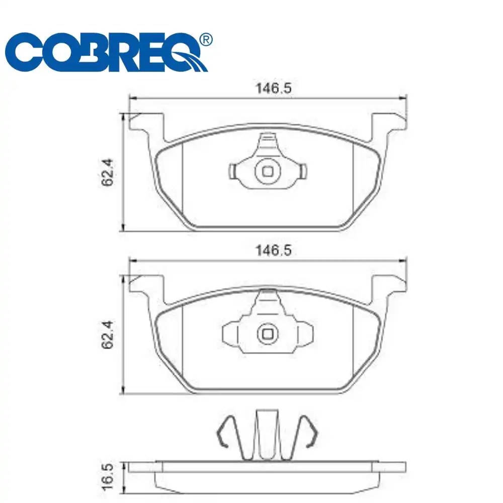 PASTILHA FREIO DIANTEIRA POLO 2018 ACIMA CERAMICA