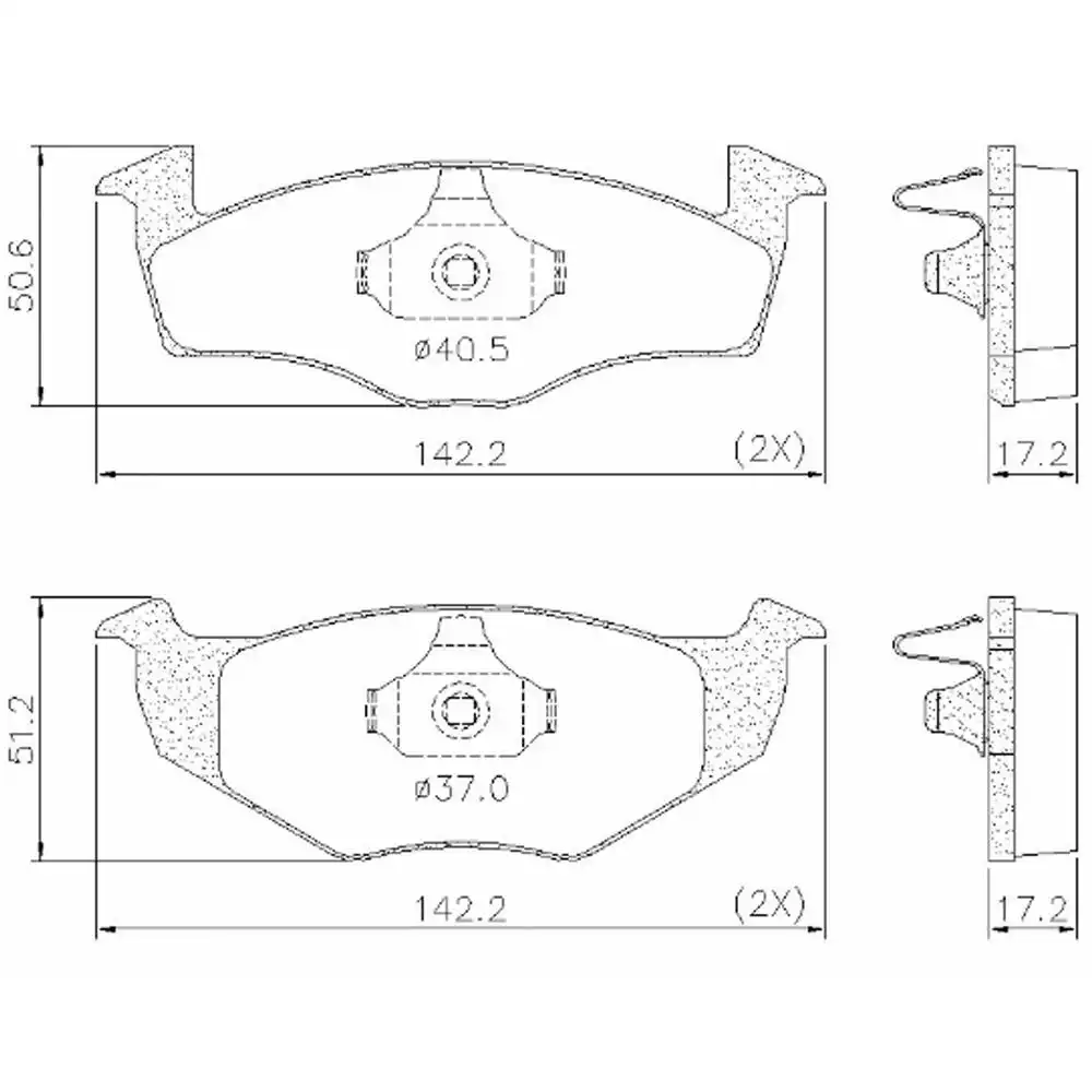 PASTILHA FREIO DIANTEIRA GOL GV 1.0 1.6 2008/ BOSCH