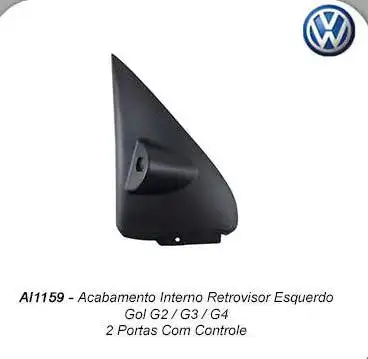ACABAMENTO ESPELHO INT GOL G2 G3 G4 2PTS ESQ C/CONTROLE