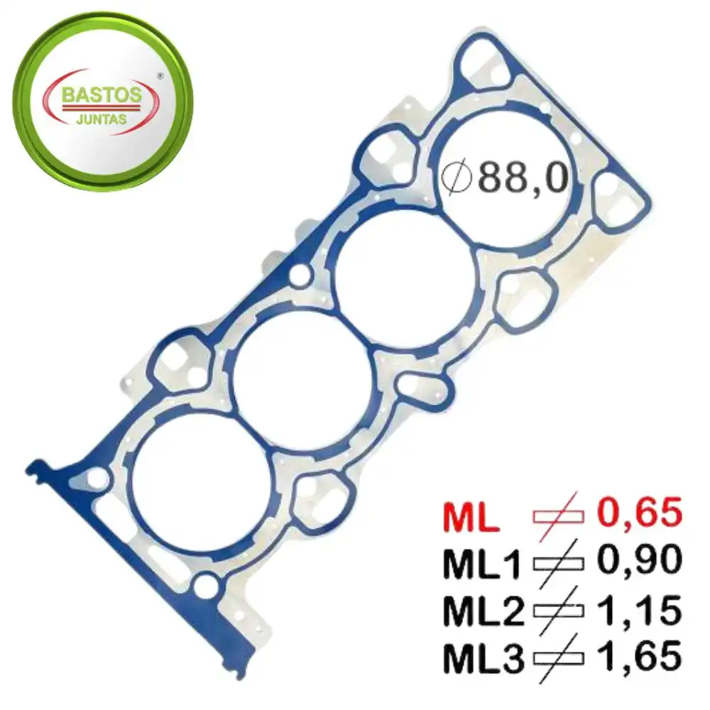 JUNTA CABECOTE ECOSPORT 2.0 16V FLEX 2008 A 2021 METAL