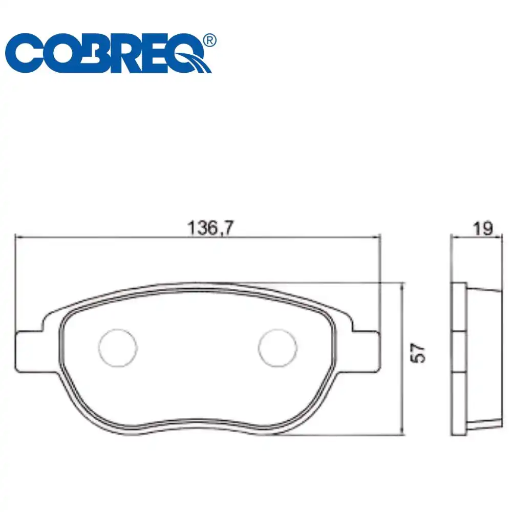PASTILHA FREIO DIANTEIRA CITROEN C4 PALLAS 2002/