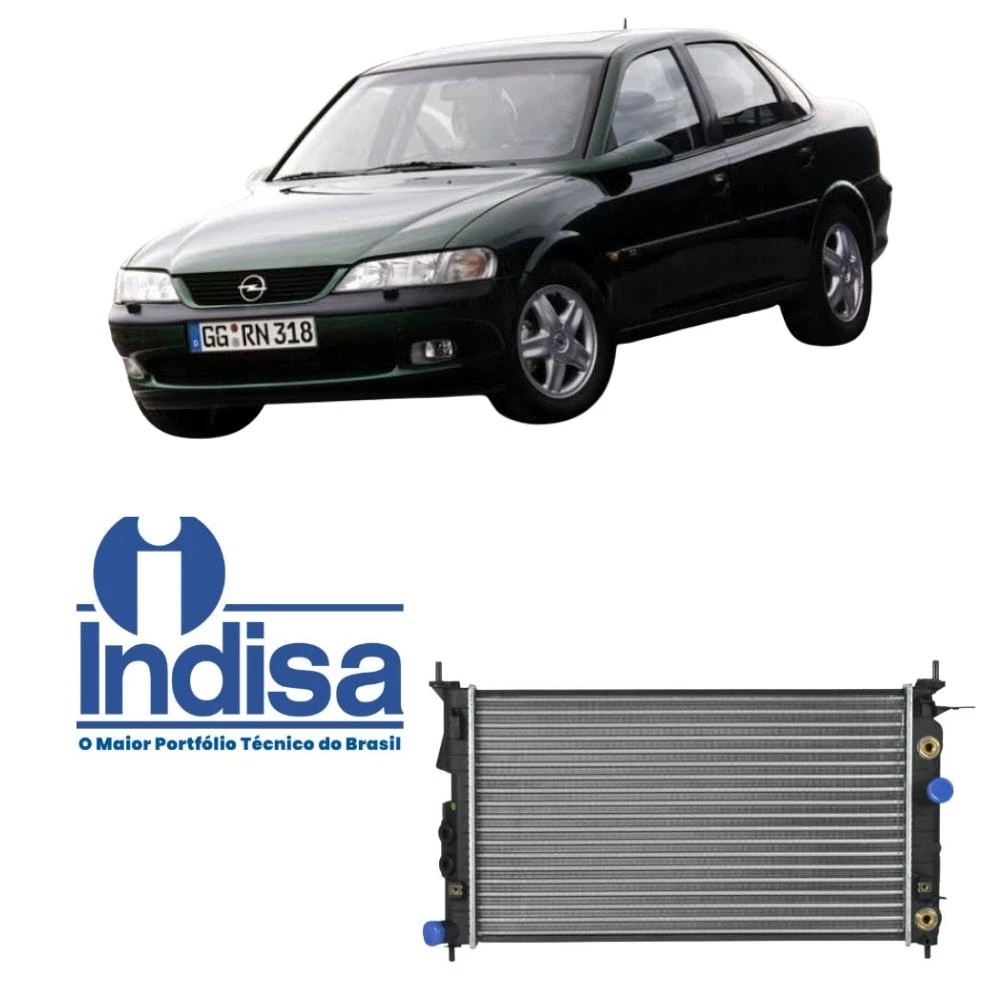 RADIADOR VECTRA 2.0 2.2 1997 A 2005 AUTOMATICO COM AR