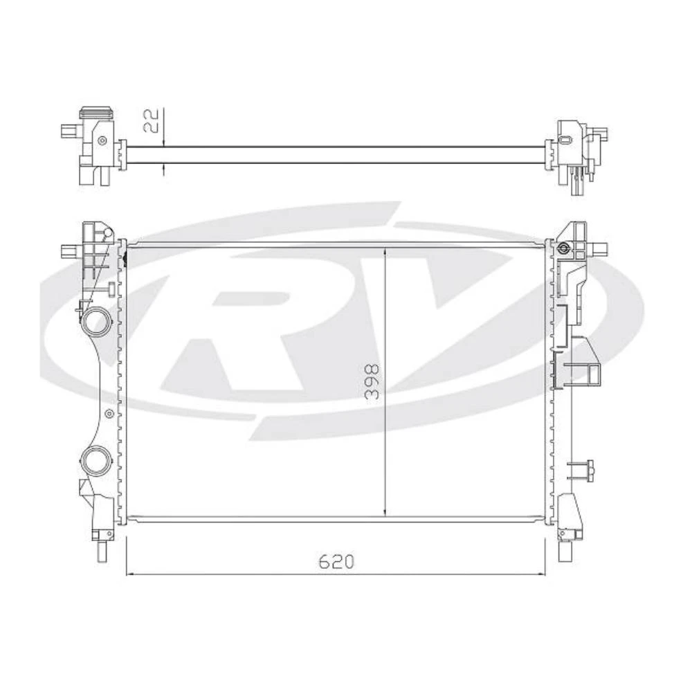 RADIADOR FIAT TORO 2.4 2017 EM DIANTE FLEX COM AR