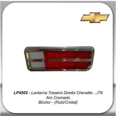 SINAL TRAS CHEVETTE 73/79 BICOLOR ARO CROMADO DIR