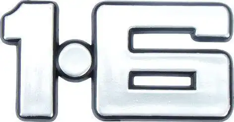 EMBLEMA 1.6 CORCEL ANTIGO CINZA