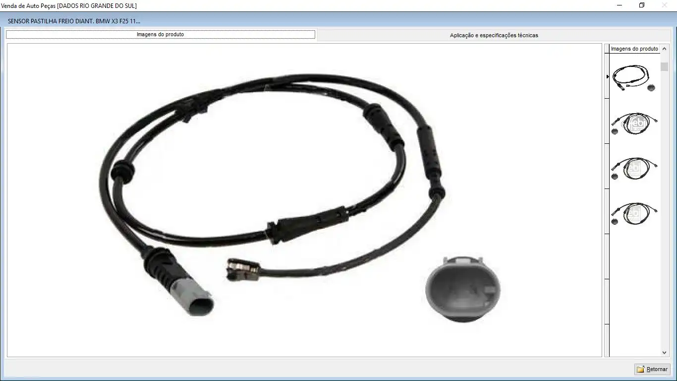 SENSOR PASTILHA FREIO DIANT BMW X3 2011/ F25