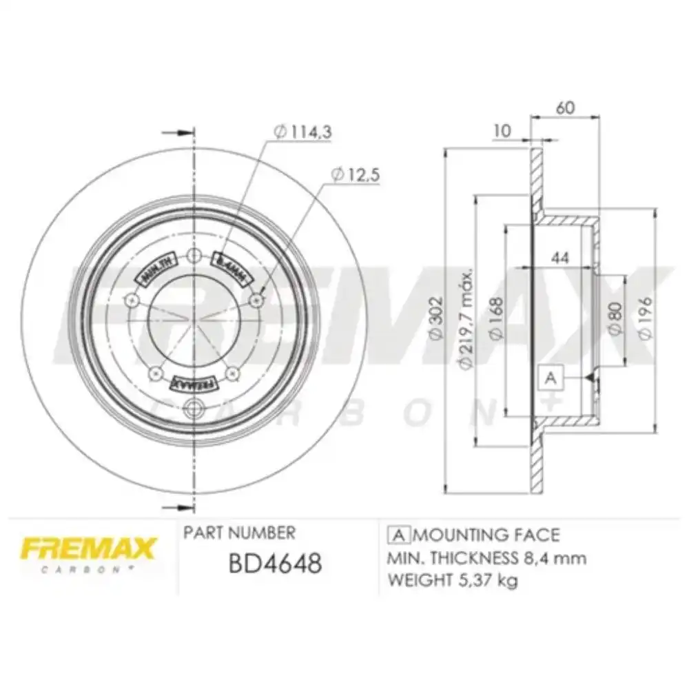 DISCO FREIO TRAS MITSUBISHI ASX 2.0 16V 2010 A 2012 SEM CUBO