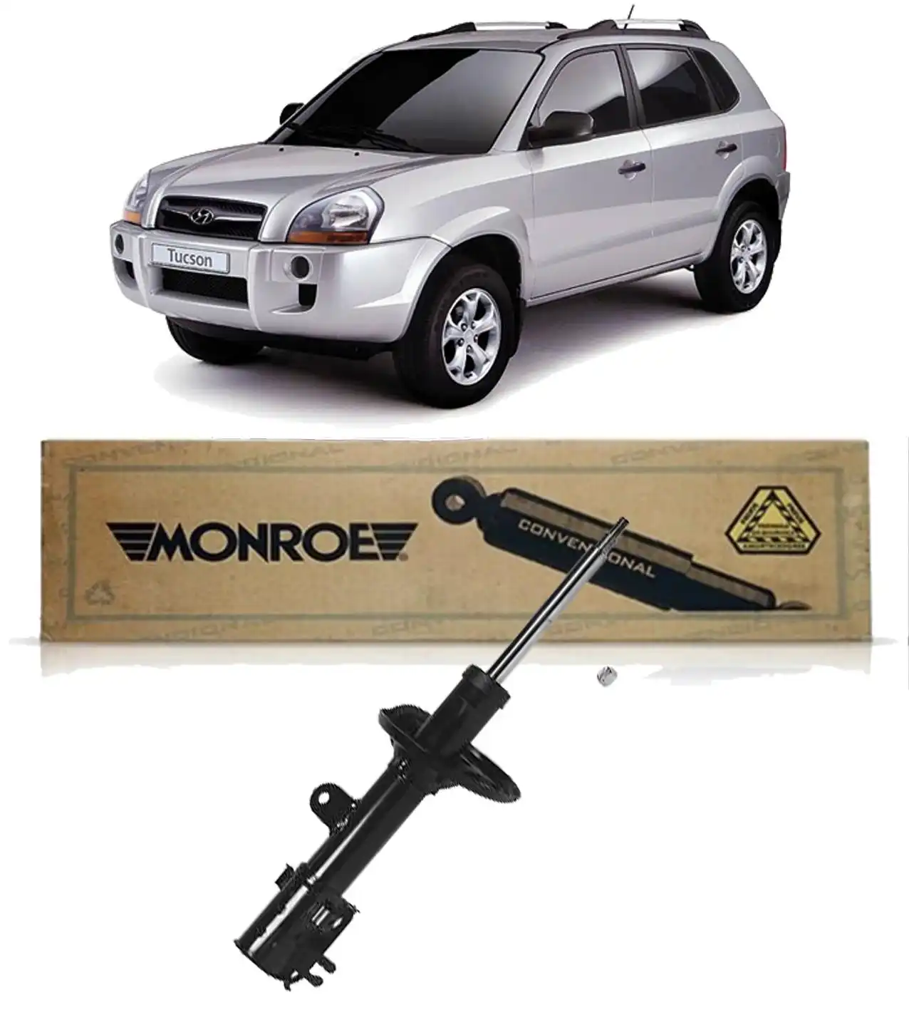 AMORTECEDOR DIANTEIRO HYUNDAI TUCSON 2005 A 2015 ESQUERDO