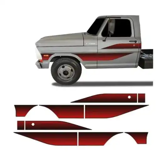 FAIXA LATERAL F-4000 89/ VERMELHA