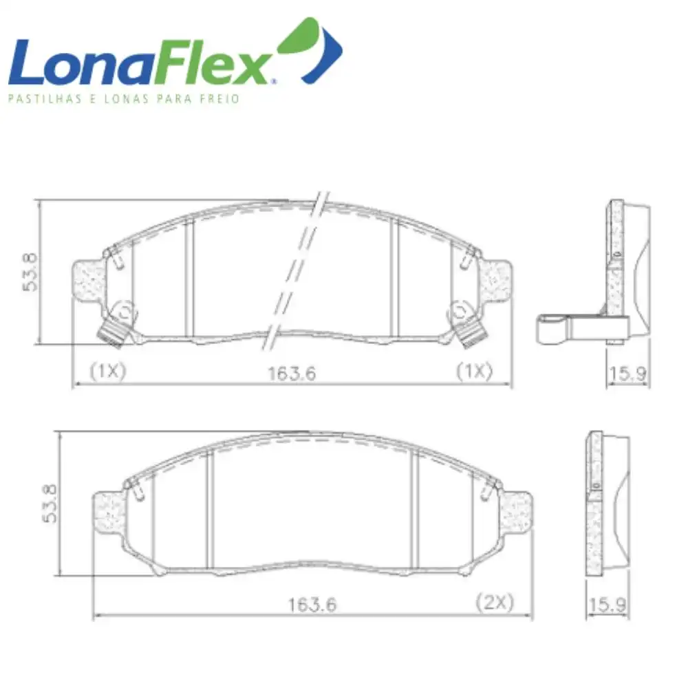 PASTILHA FREIO DIANTEIRA NISSAN FRONTIER 2.5 16V 2008 A 2016