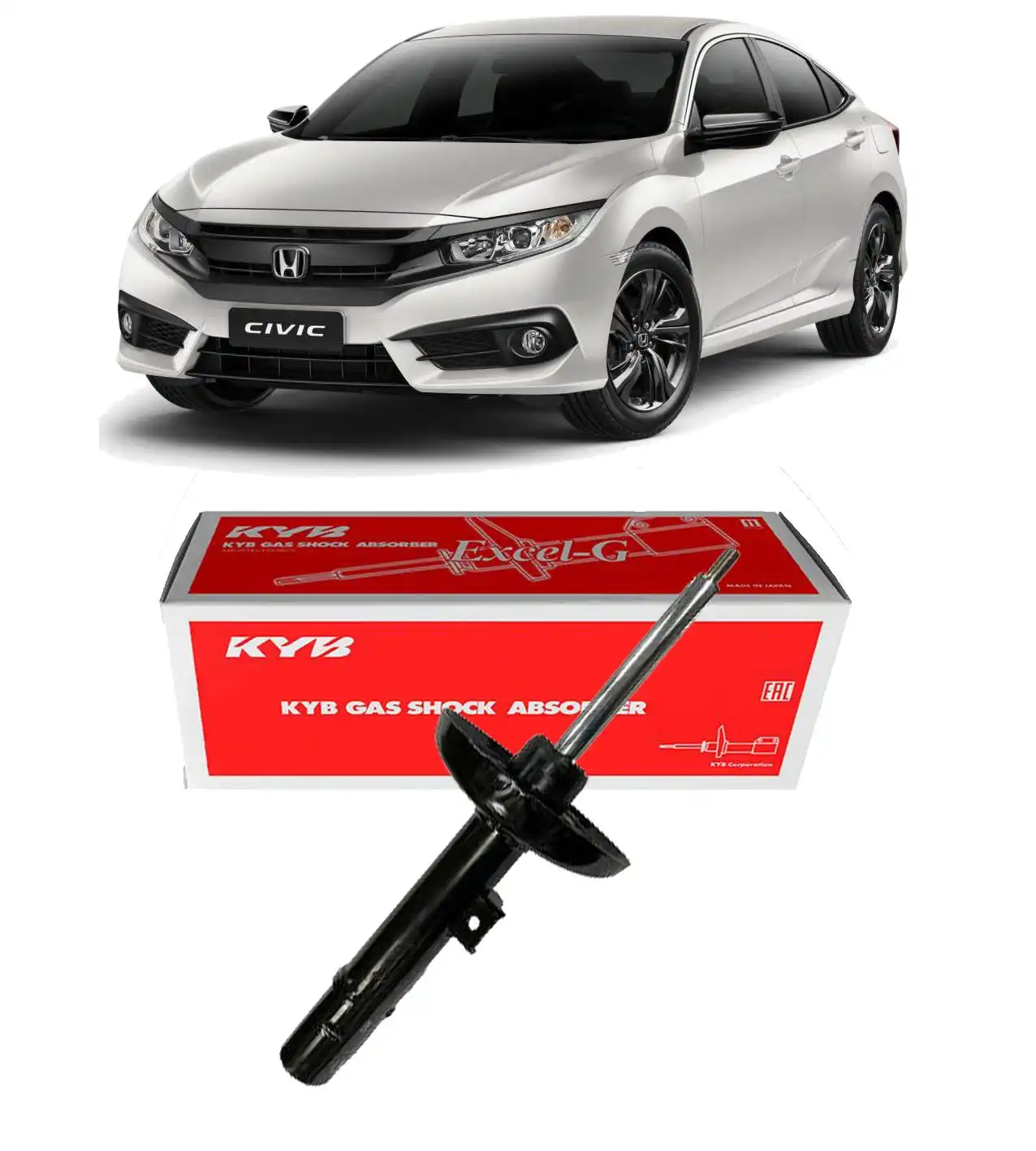 AMORTECEDOR DIANTEIRO HONDA CIVIC 2017 A 2022 DIREITO