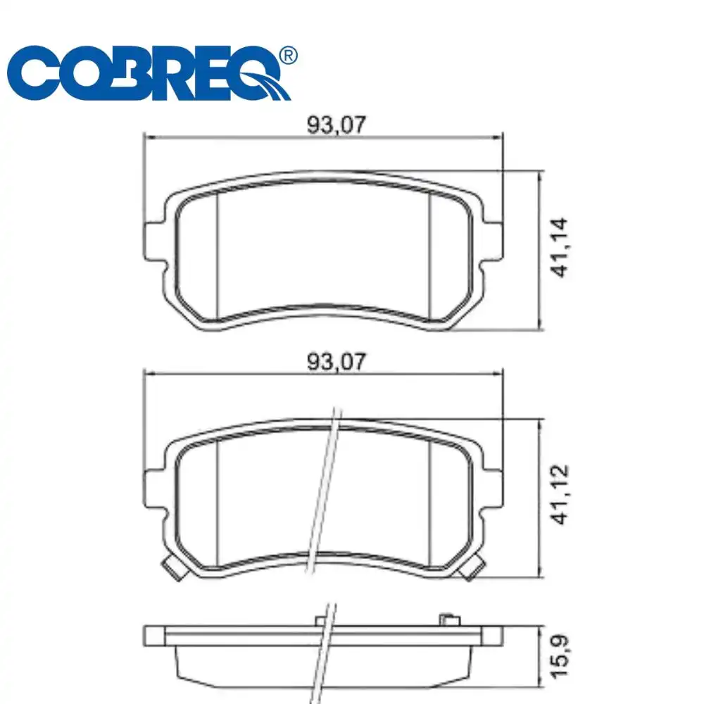 PASTILHA FREIO TRASEIRA HYUNDAI I30 2.0 16V 2009 A 2012