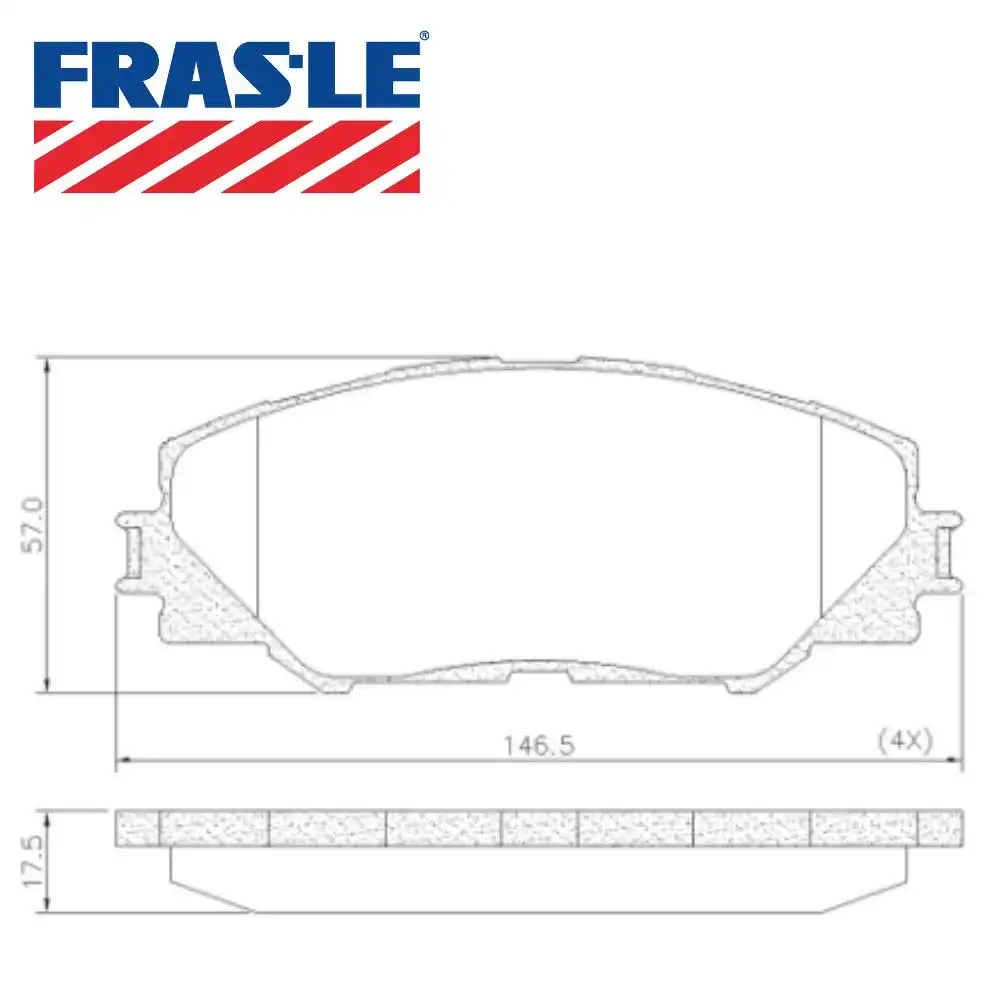 PASTILHA FREIO DIANTEIRA TOYOTA RAV4 2.0 2.2 3.5 2006/