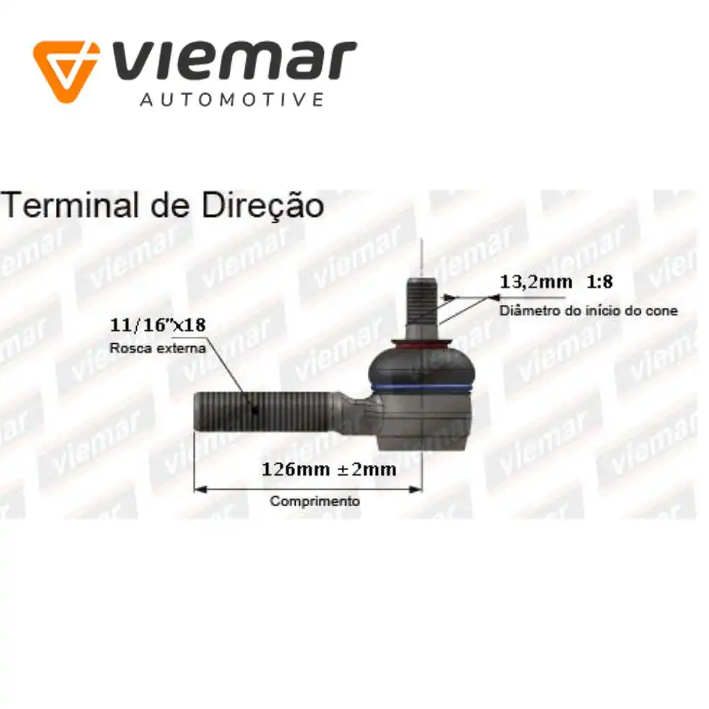 PONTEIRA DIRECAO S-10 BLAZER 4X2 4X4 CURTA INT