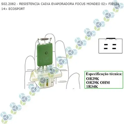 RESISTENCIA ELETROVENTILADOR ECOSPORT 2014/
