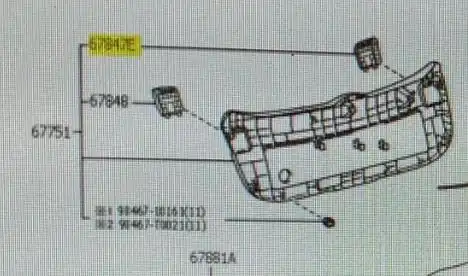CAPA PROTECAO SINALEIRA TRASEIRA TOYOTA YARIS TODOS DIREITA