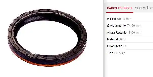 RETENTOR LATERAL CAIXA GOLF 1.6 2001/ ESQ