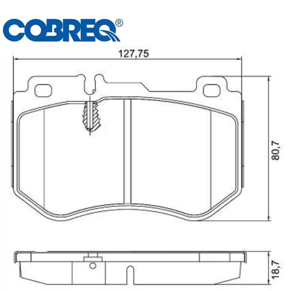 PASTILHA FREIO DIANTEIRA MERCEDES C180 2014 EM DIANTE