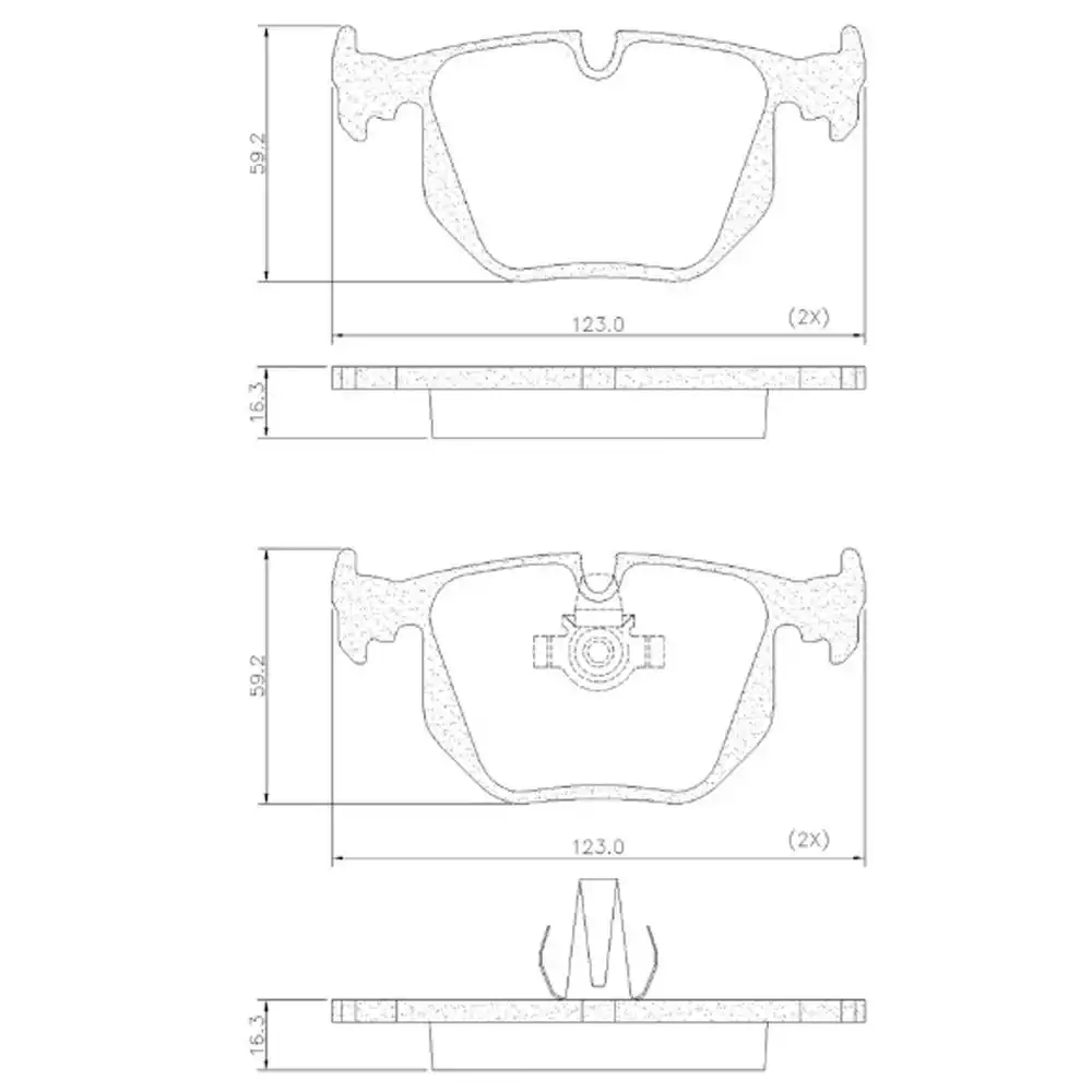 PASTILHA FREIO TRASEIRA BMW X5 4.8 32V 2006 A 2008