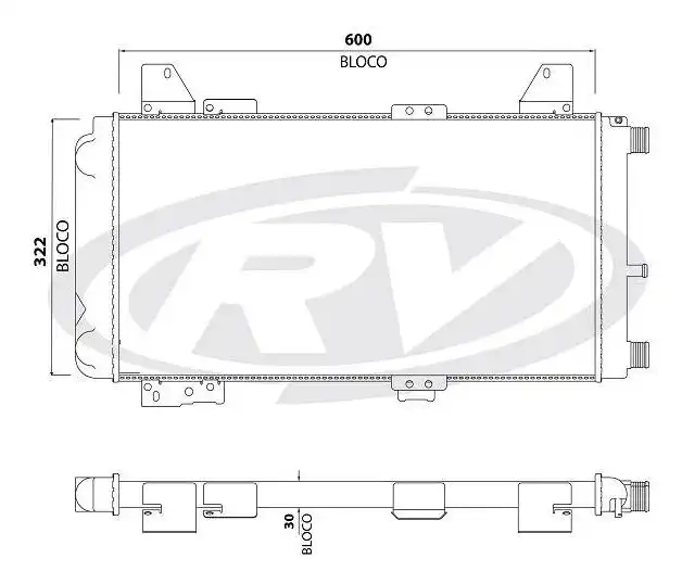 RADIADOR ESCORT 1.6 1.8 1989 A 1992