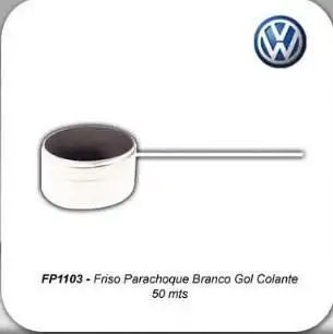 FRISO PARACHOQUE GOL,V.P.S. BRANCO AUTOCOLANTE