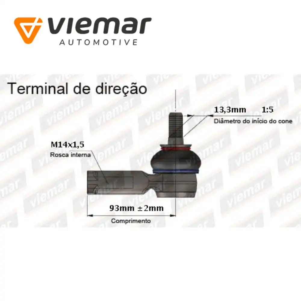 PONTEIRA DIRECAO GOL GV 2008 A 2020 DIREITA HIDRAULICA