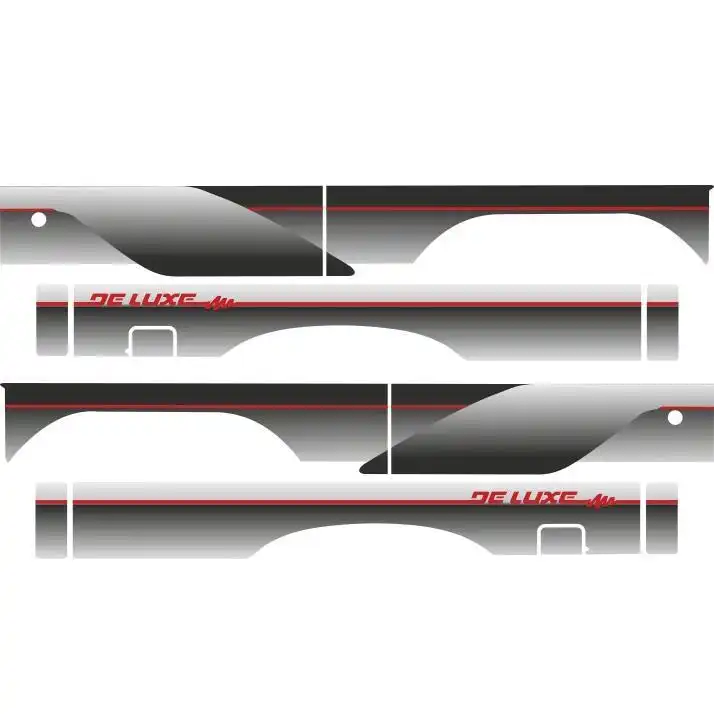 FAIXA LATERAL D-20 94  PRATA C/DUPLA