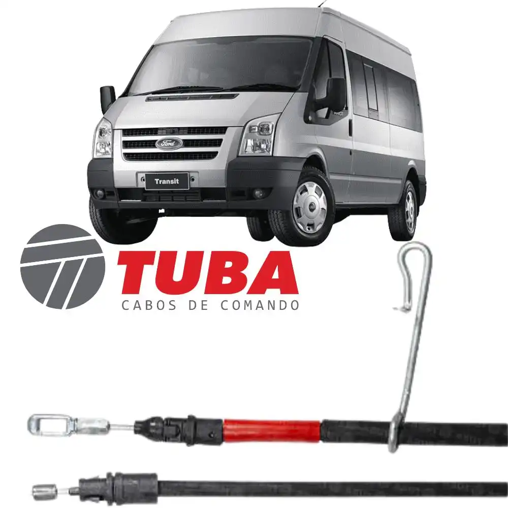 CABO FREIO MAO TRASEIRO TRANSIT 2008 A 2013 ESQUERDO