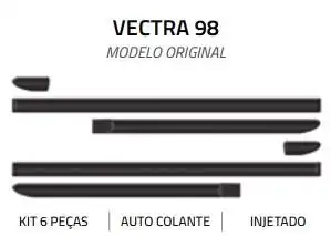 FRISO LATERAL VECTRA 97/ PRETO GLS