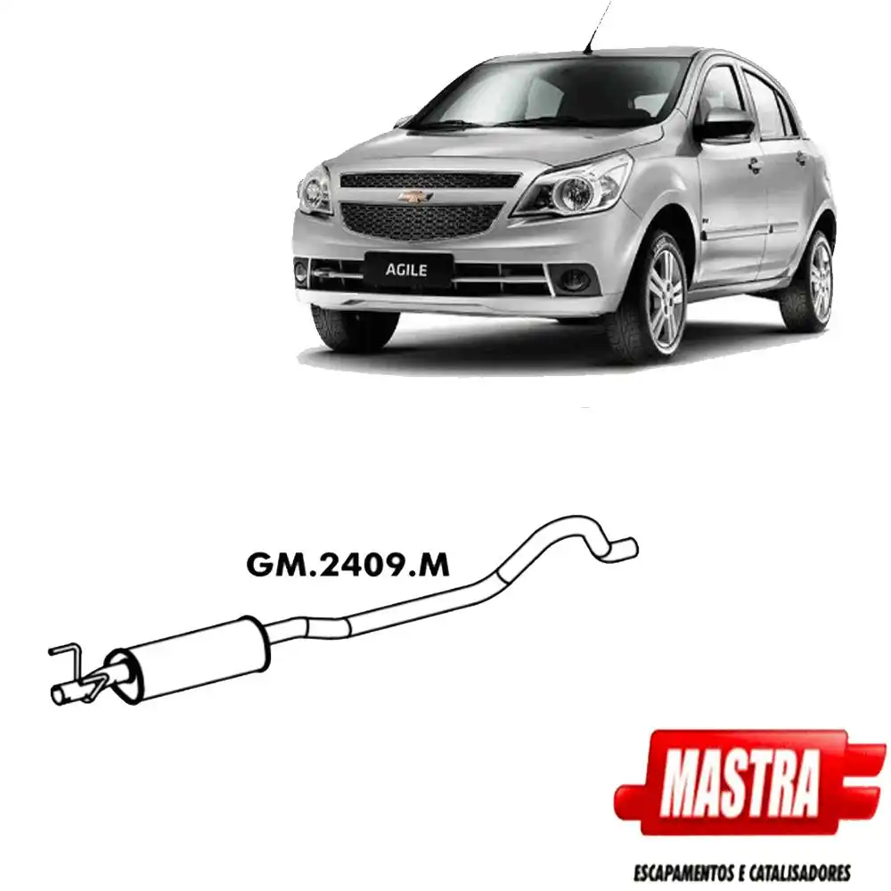 SILENCIOSO INTERMEDIARIO AGILE 1.4 8V FLEX 2009 A 2014