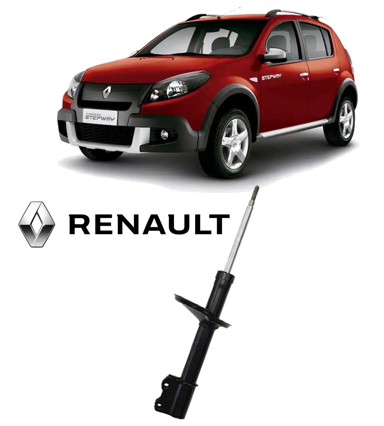AMORTECEDOR DIANTEIRO RENAULT SANDERO STEPWAY 2008 A 2014
