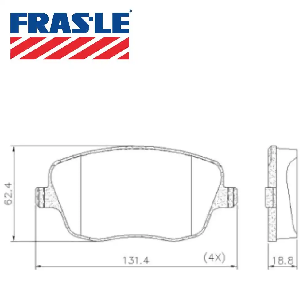 PASTILHA FREIO DIANTEIRA POLO 1.0 1.6 2.0 2003/ ARO 15