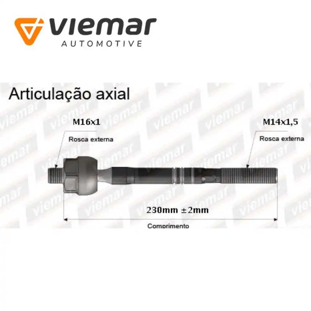 BARRA AXIAL TRACKER 98/ SUZUKI GRAND VITARA 98/ 230 MM MANUA