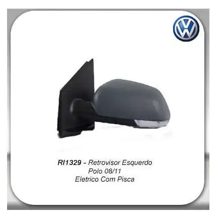 ESPELHO EXT POLO 08/11 ESQ ELETRICO C/ PISCA
