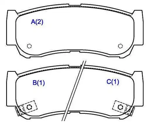 PASTILHA FREIO TRASEIRA HYUNDAI SANTA FE 2.7 V6 2007 A 2009