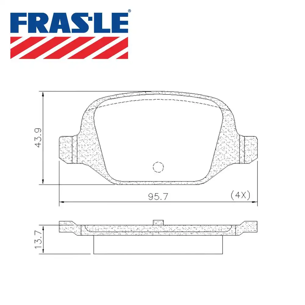 PASTILHA FREIO TRASEIRA FIAT 500 1.4 8V 2011 A 2015