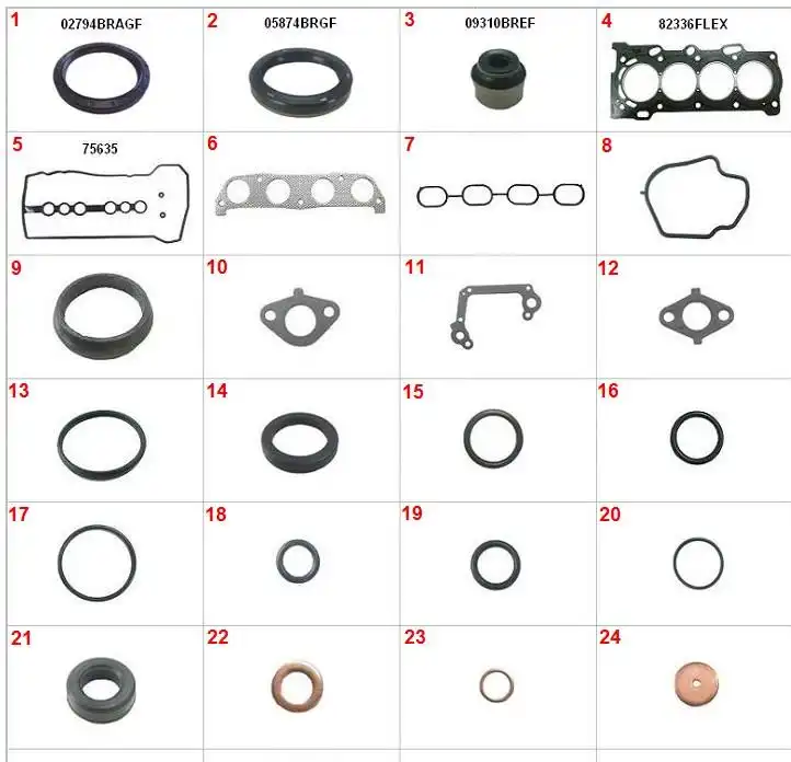 JUNTA MOTOR COROLLA 1.6 16V GASOLINA 2002 A 2011 FIBRA