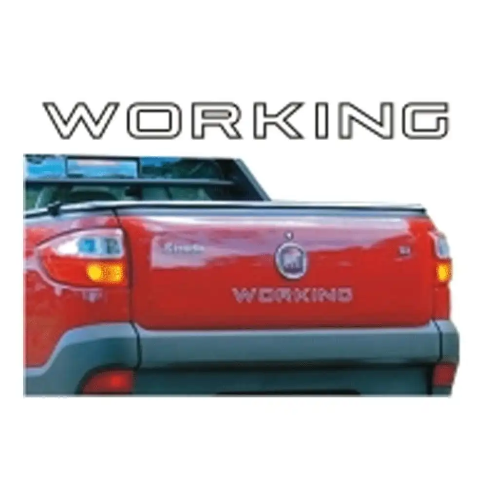 EMBLEMA TAMPA TRAS FIAT STRADA WORKING 14/ PRETO