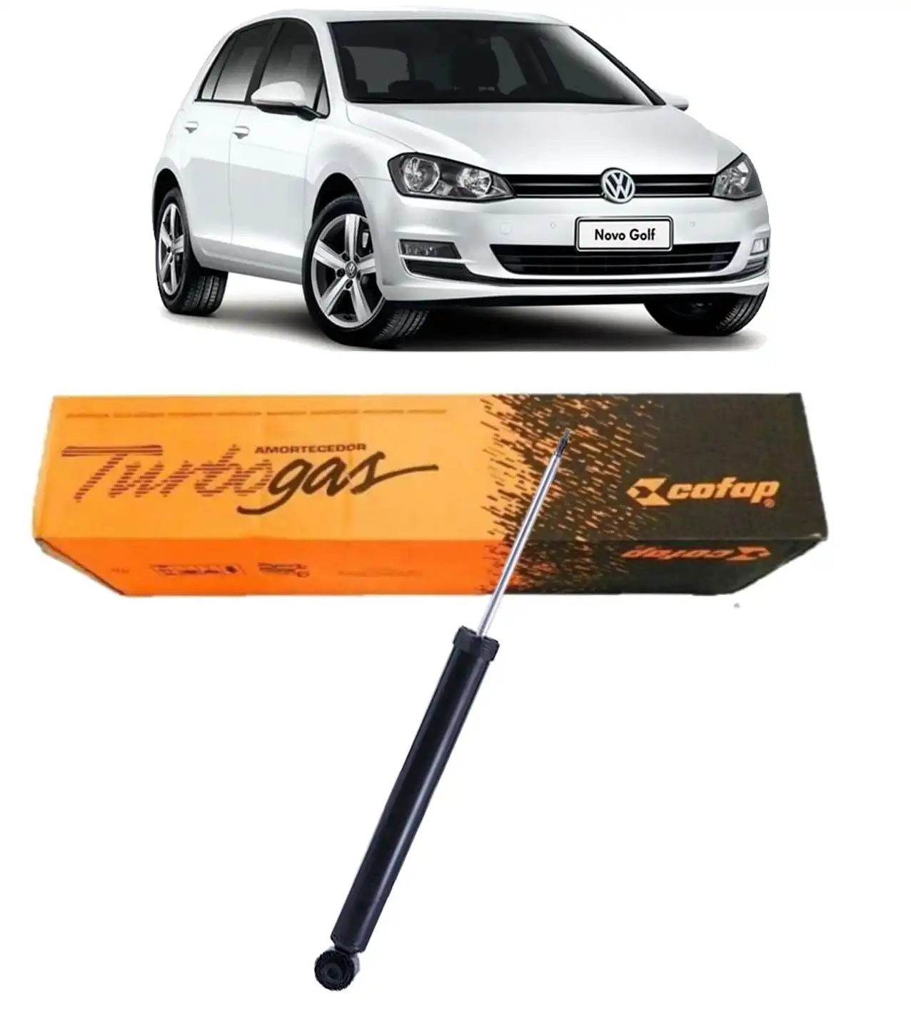AMORTECEDOR TRASEIRO GOLF 1.4 2013/